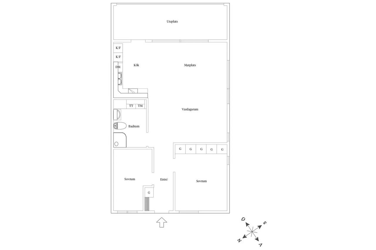 Floor plan for Varbergsvägen 32A