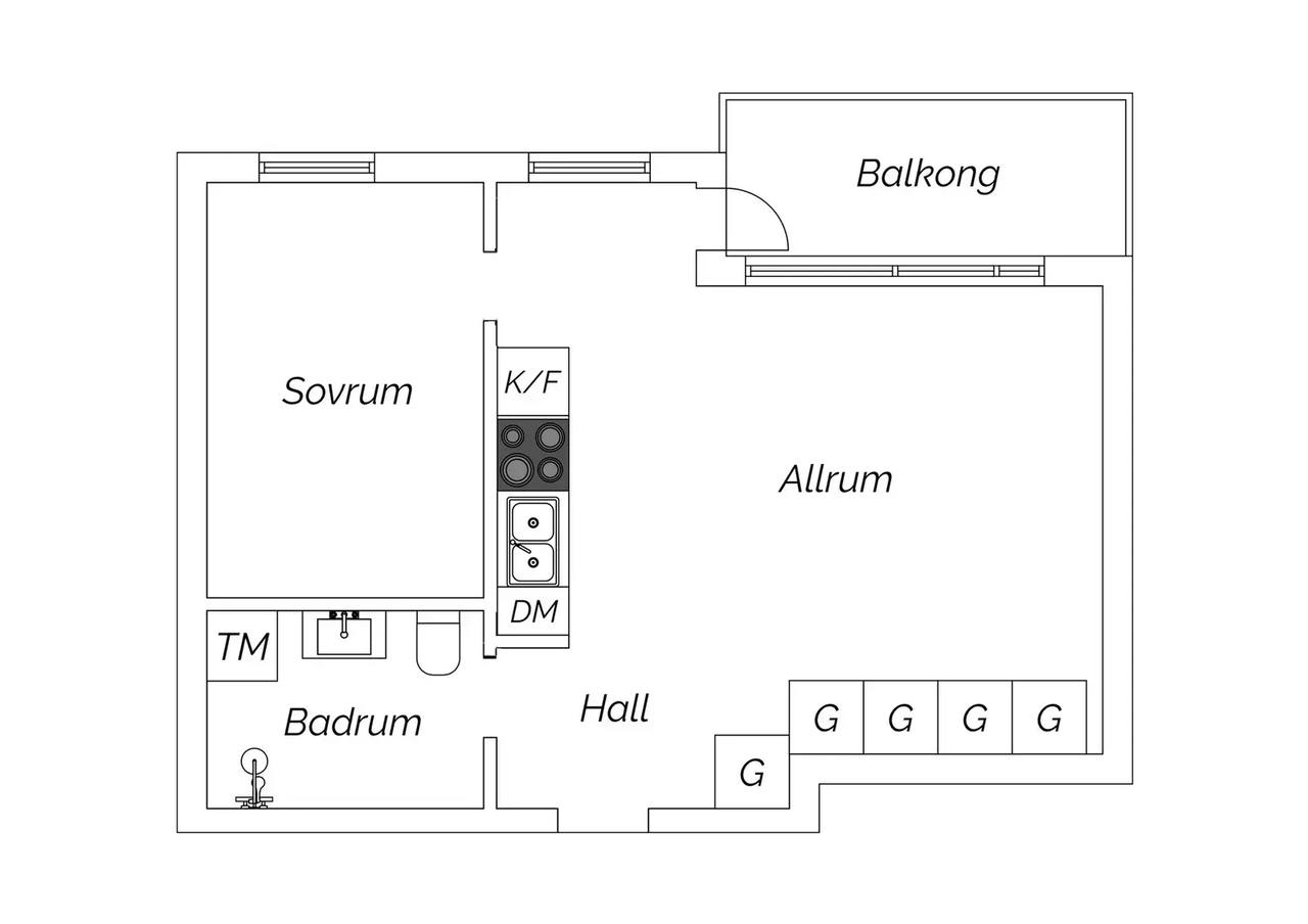 Floor plan for Björkstigen 4