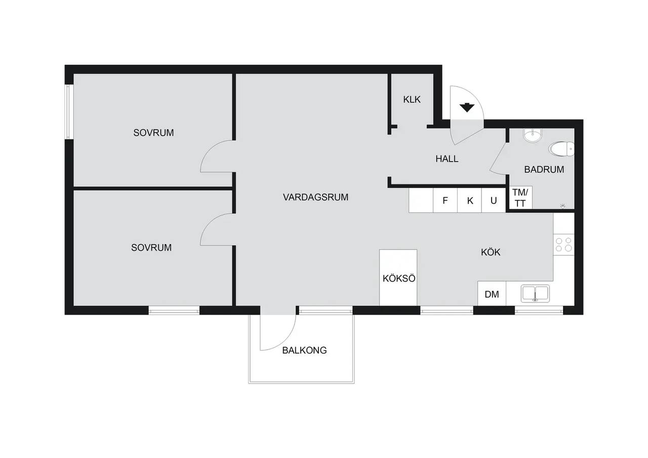 Floor plan for Sågenvägen 6B