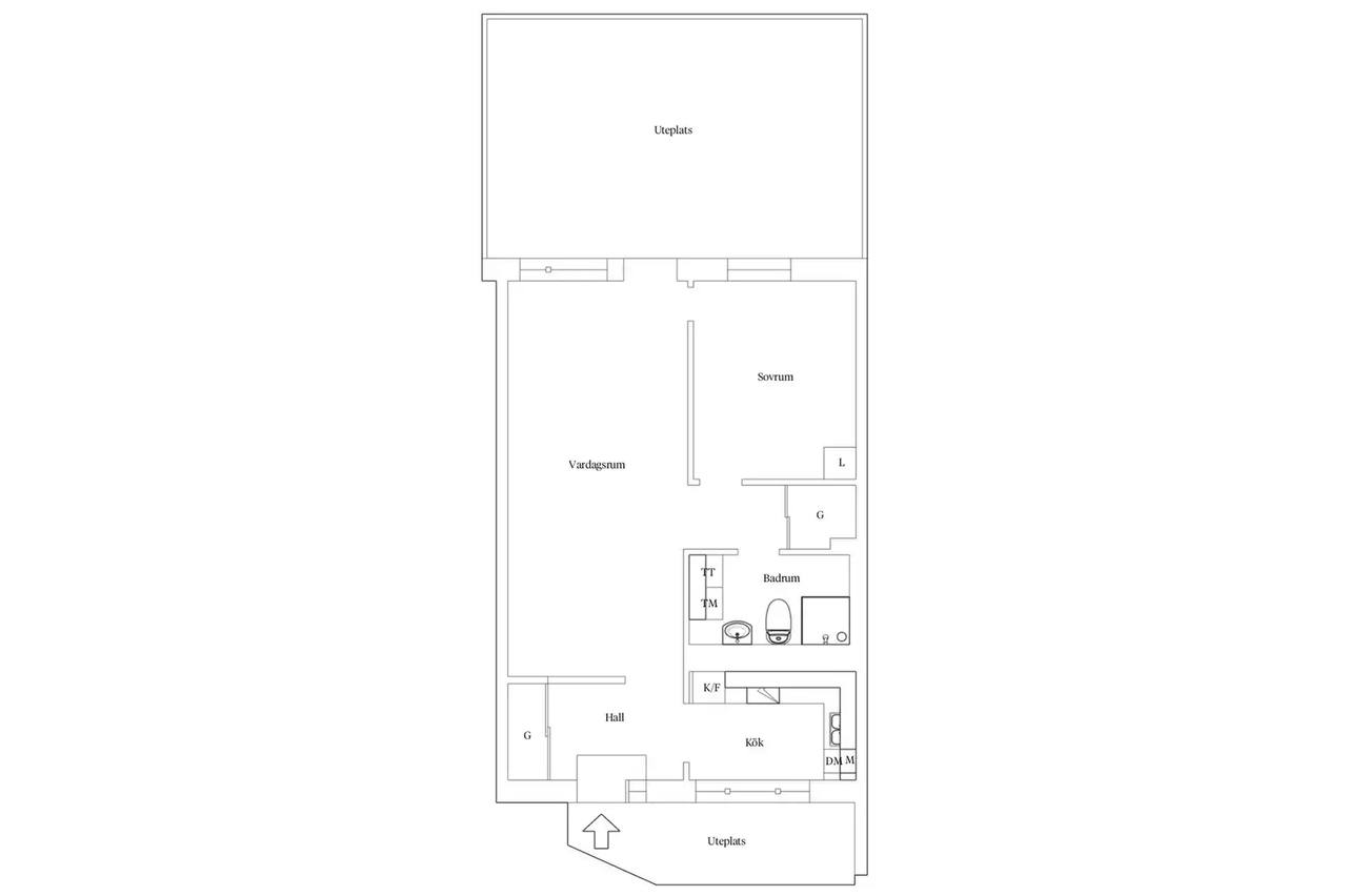 Floor plan for Tärnvägen 8A