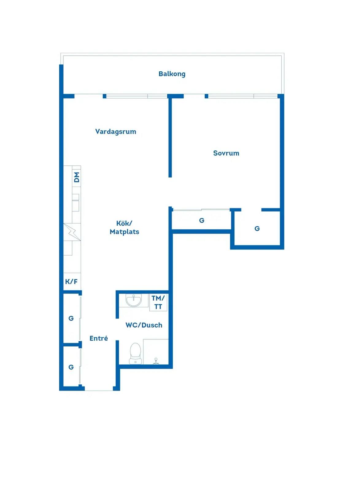 Planritning för Thorells gata 12