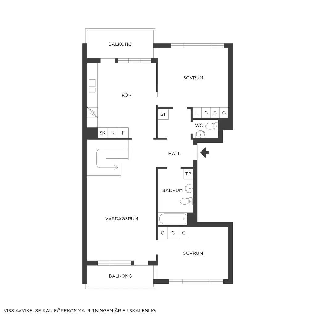 Floor plan for Miraallén 23