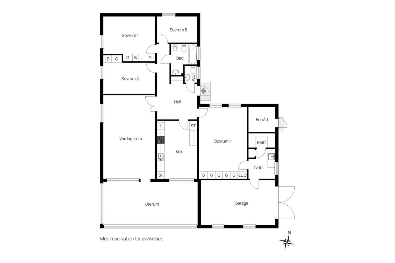 Floor plan for Stenkastgatan 3