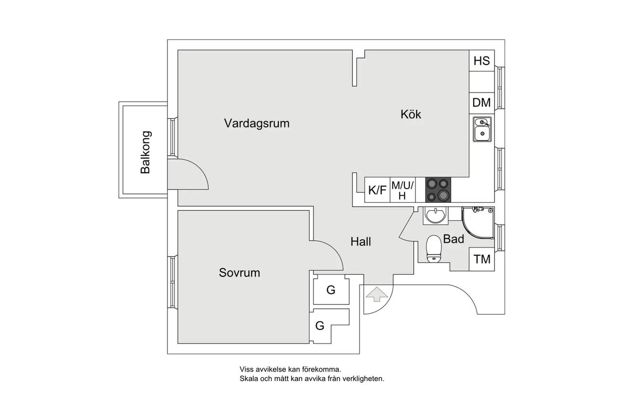 Floor plan for Vävstolsvägen 1