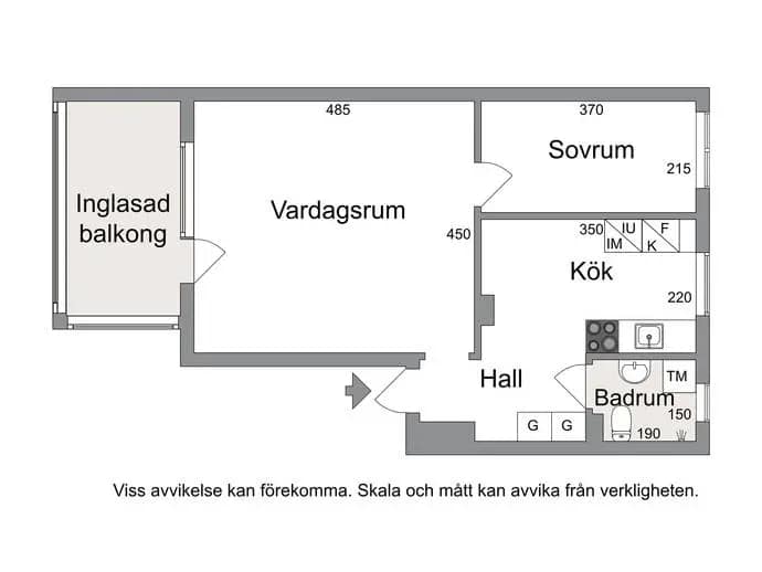 Floor plan for Sveavägen 6C