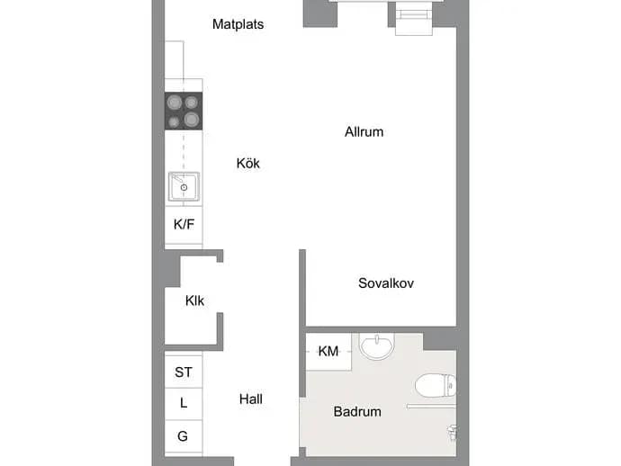 Planritning för Turebergs Allé 47