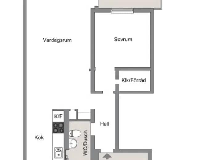 Floor plan for Kastrupgatan 16