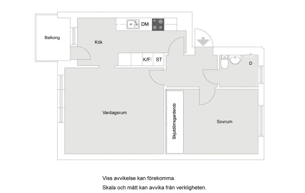 Planritning för Årstavägen 95