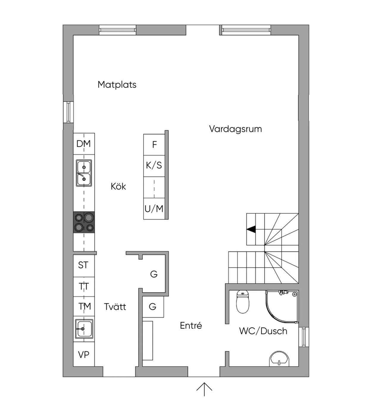 Floor plan for Växelbruksvägen 109