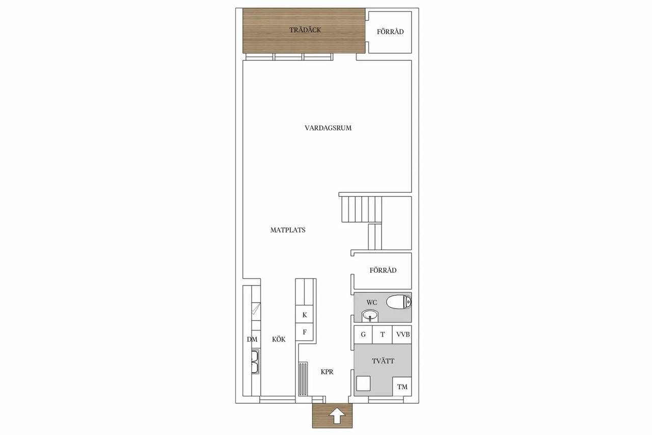 Floor plan for Mittskeppsgatan 30