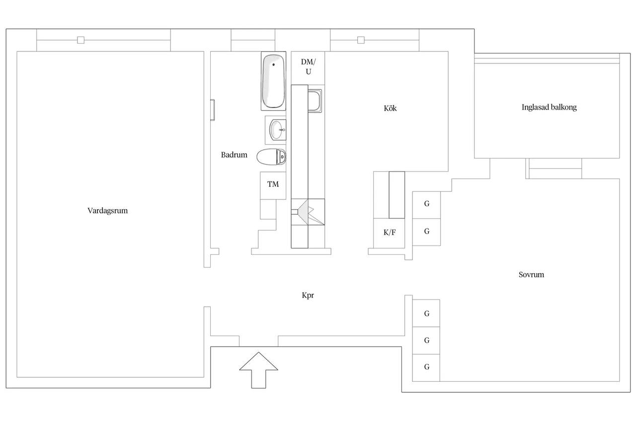 Floor plan for Ormvråksgatan 27