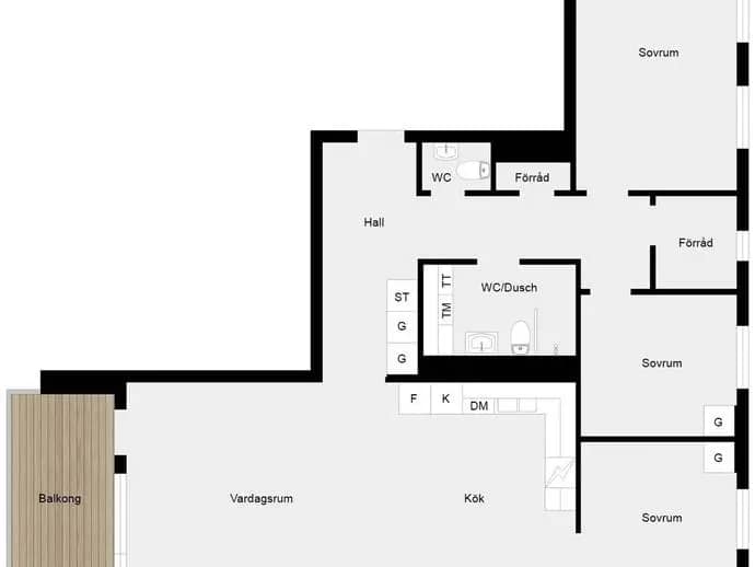 Floor plan for Stenkvistavägen 8