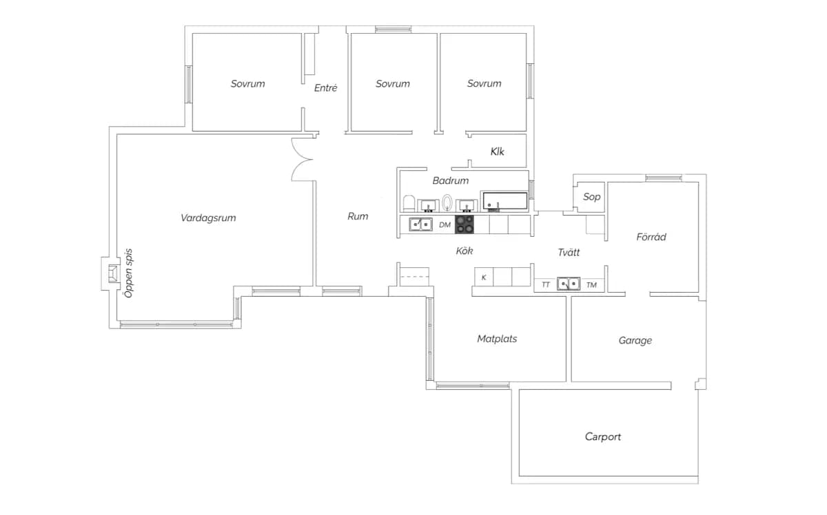 Floor plan for Ginstgatan 9