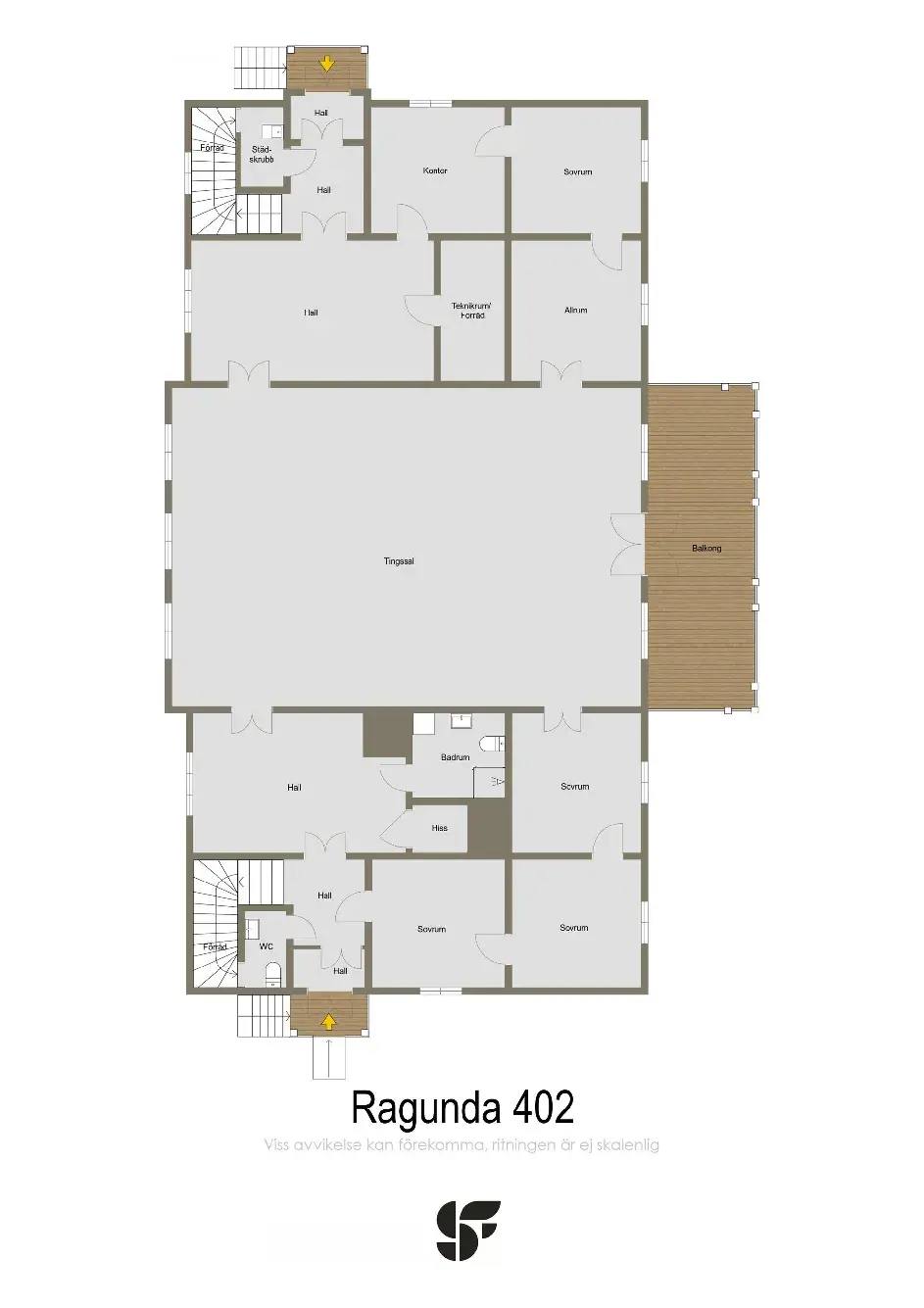 Planritning för Ragunda 402