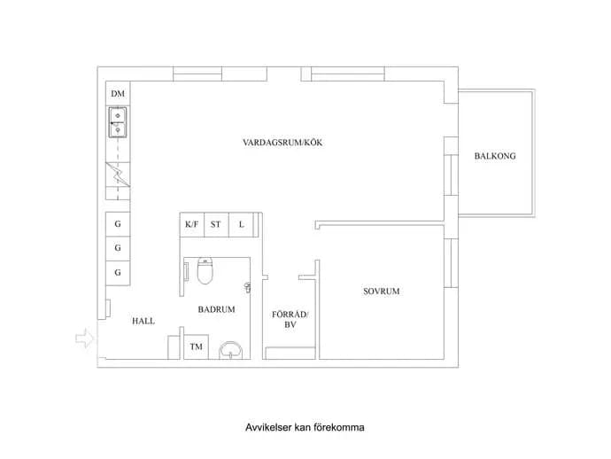 Planritning för Valsta gårdsväg 4
