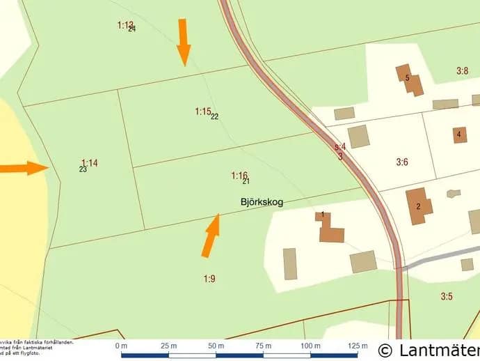 Planritning för Teda Sjogsta 21,22,23