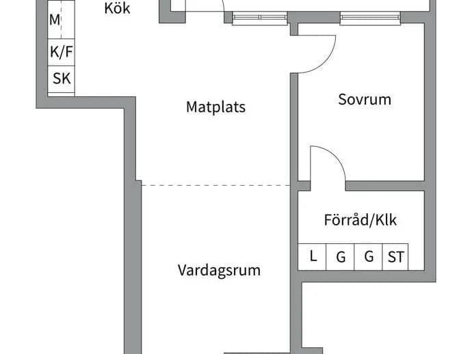 Planritning för Kvartalsvägen 16