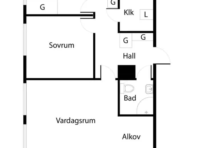 Floor plan for Storvretsvägen 51