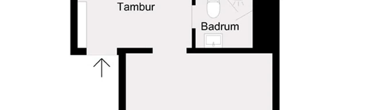 Floor plan for Smålandsgatan 20B