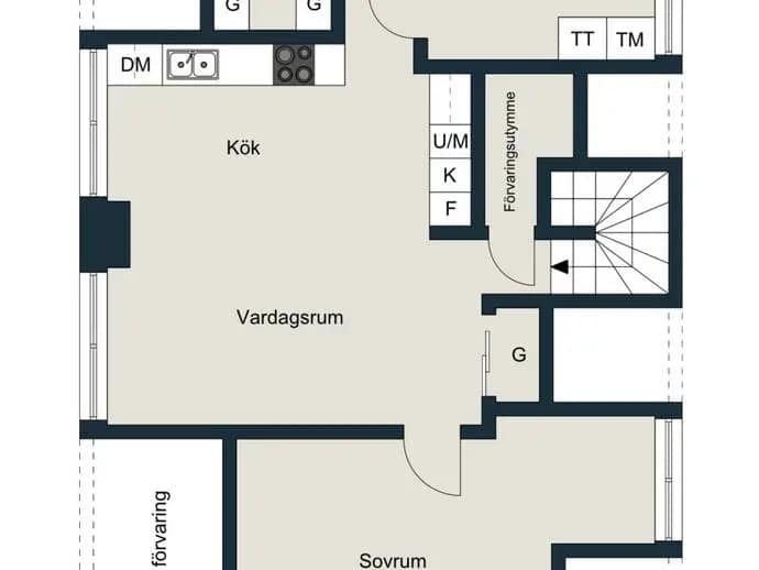 Floor plan for Drottning Margaretas väg 34