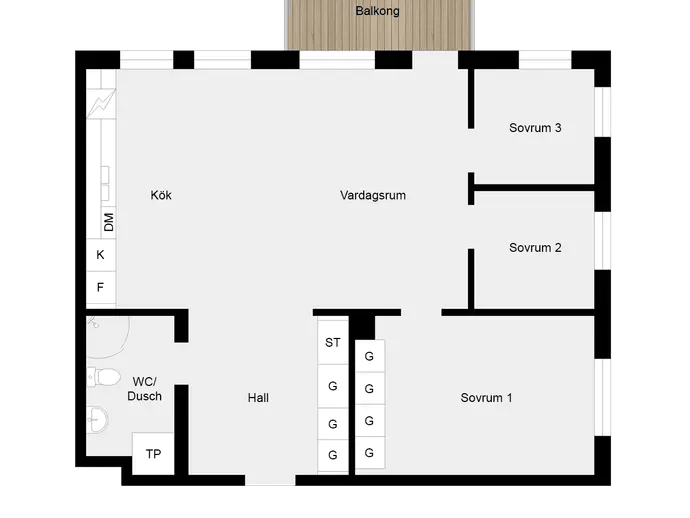 Floor plan for Mjölnergatan 14