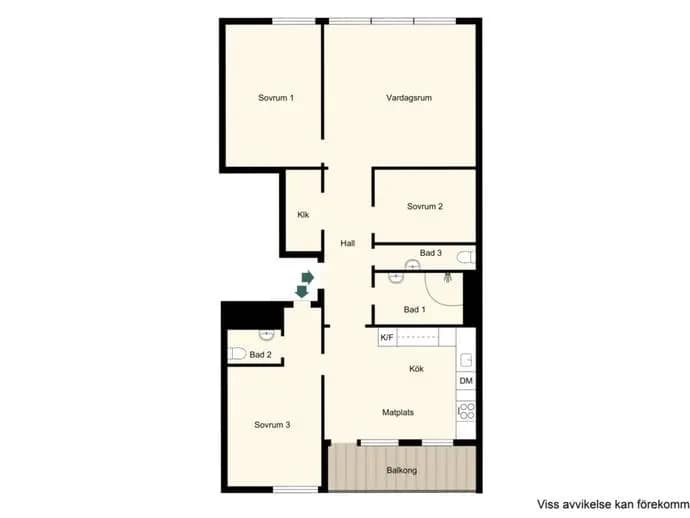 Floor plan for Bergshöjden 18