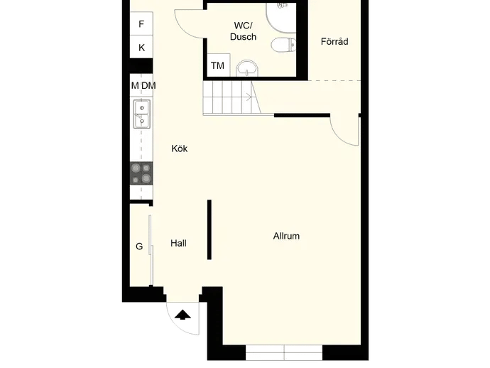 Floor plan for Tingstorget 12A
