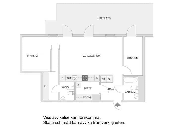 Floor plan for Vintergatan 2D