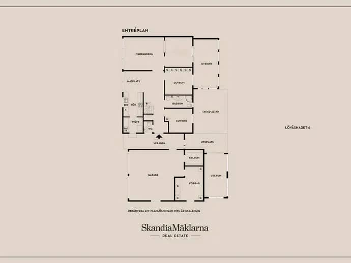 Floor plan for Lövåshaget 6
