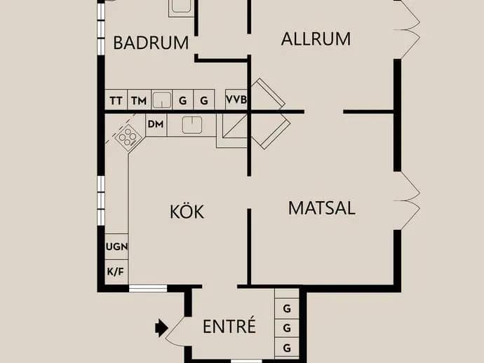 Floor plan for Roslags-Kulla Öster Gränsta 1