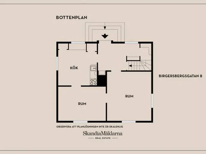 Planritning för Birgersbergsgatan 8