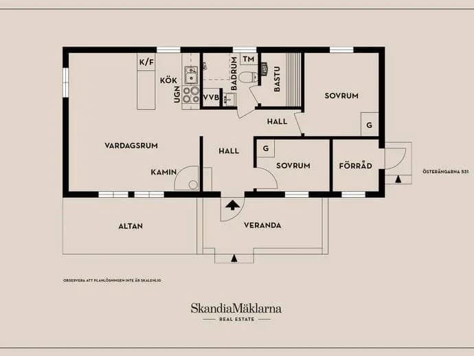 Floor plan for Österängarna 531