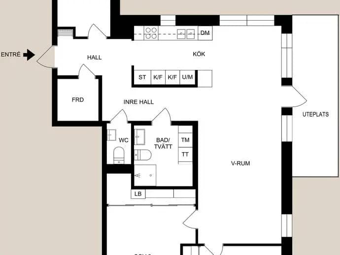 Planritning för Bråviksvägen 69