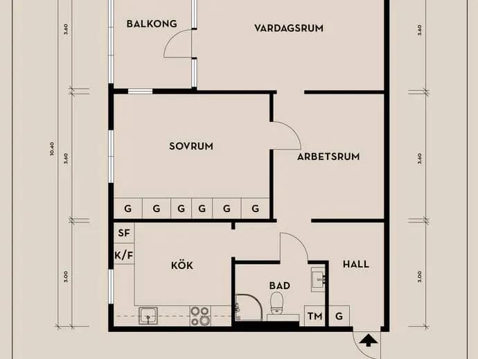 Floor plan for Rubingatan 29