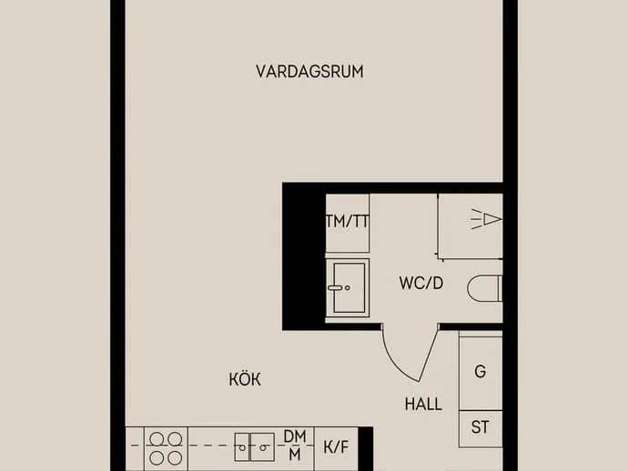 Floor plan for Kantorsgatan 5