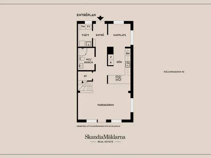 Floor plan for Källungagatan 22