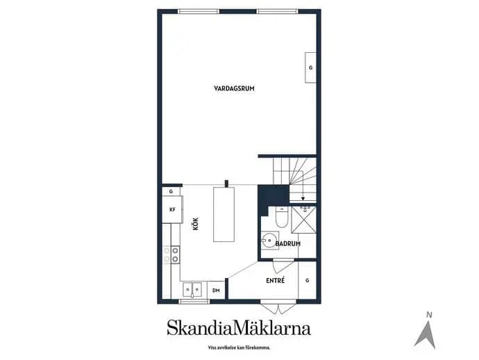Floor plan for Kärnbogatan 8F