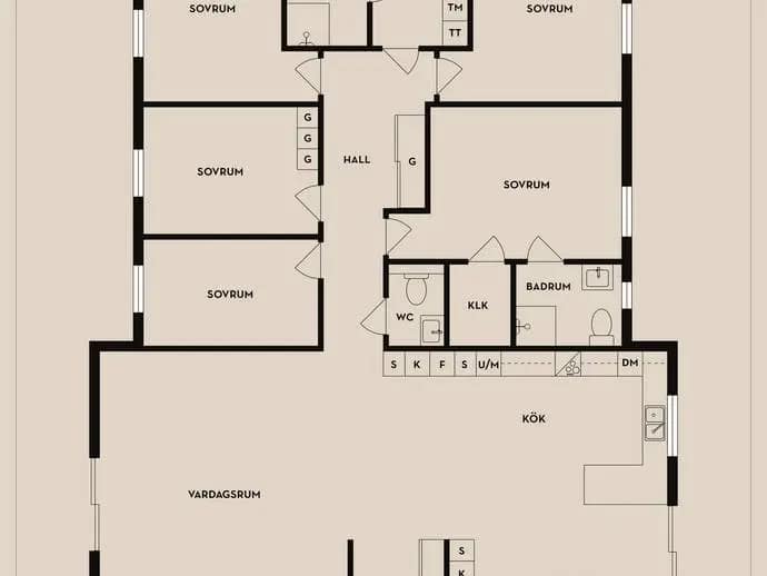 Floor plan for Skogholmsvägen 4