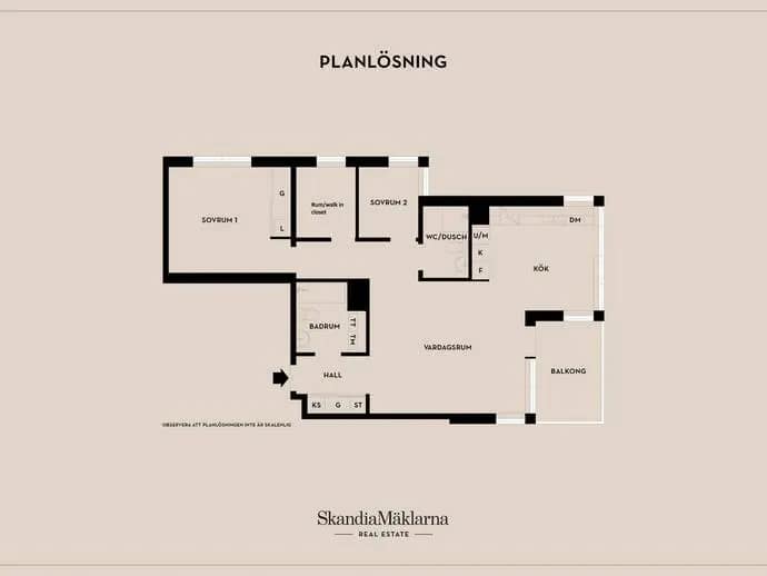 Floor plan for Strimlusevägen 19