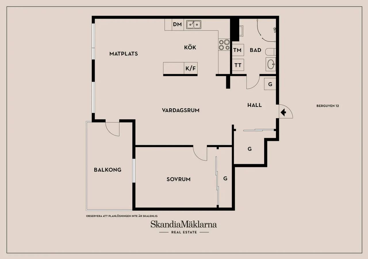 Floor plan for Berguven 12
