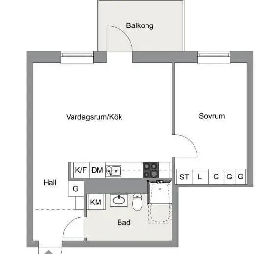 Planritning för Källtorpsvägen 11