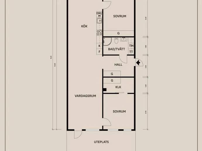 Floor plan for Munspelsgatan 22