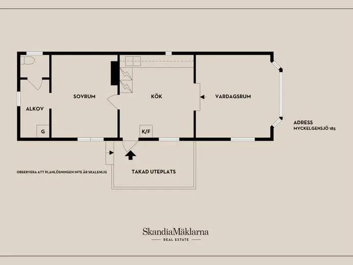 Planritning för Myckelgensjö 185
