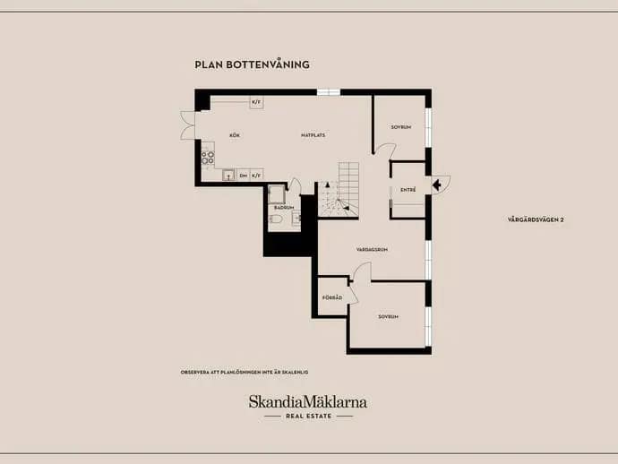 Floor plan for Vårgärdsvägen 2