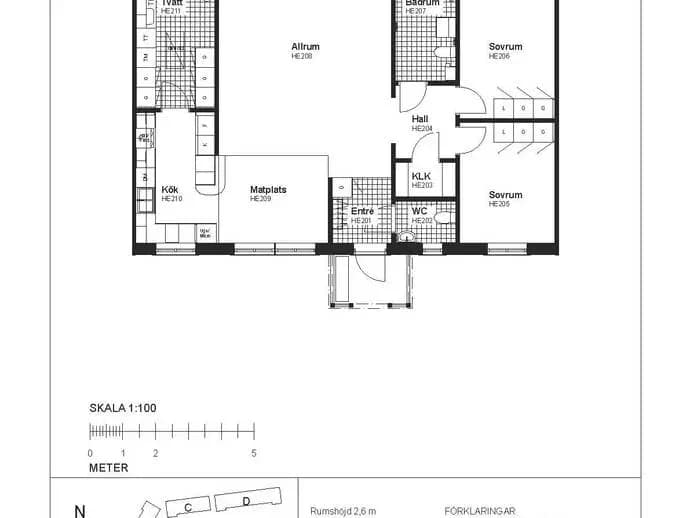 Floor plan for Thorsmans väg 33 B