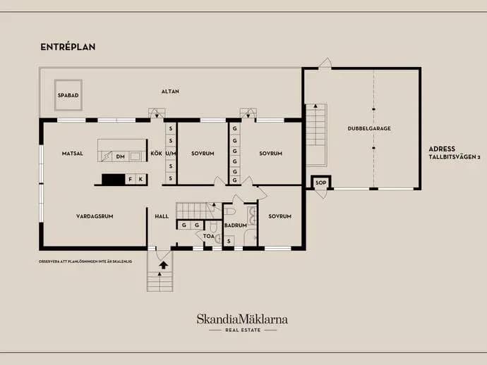 Floor plan for Tallbitsvägen 2