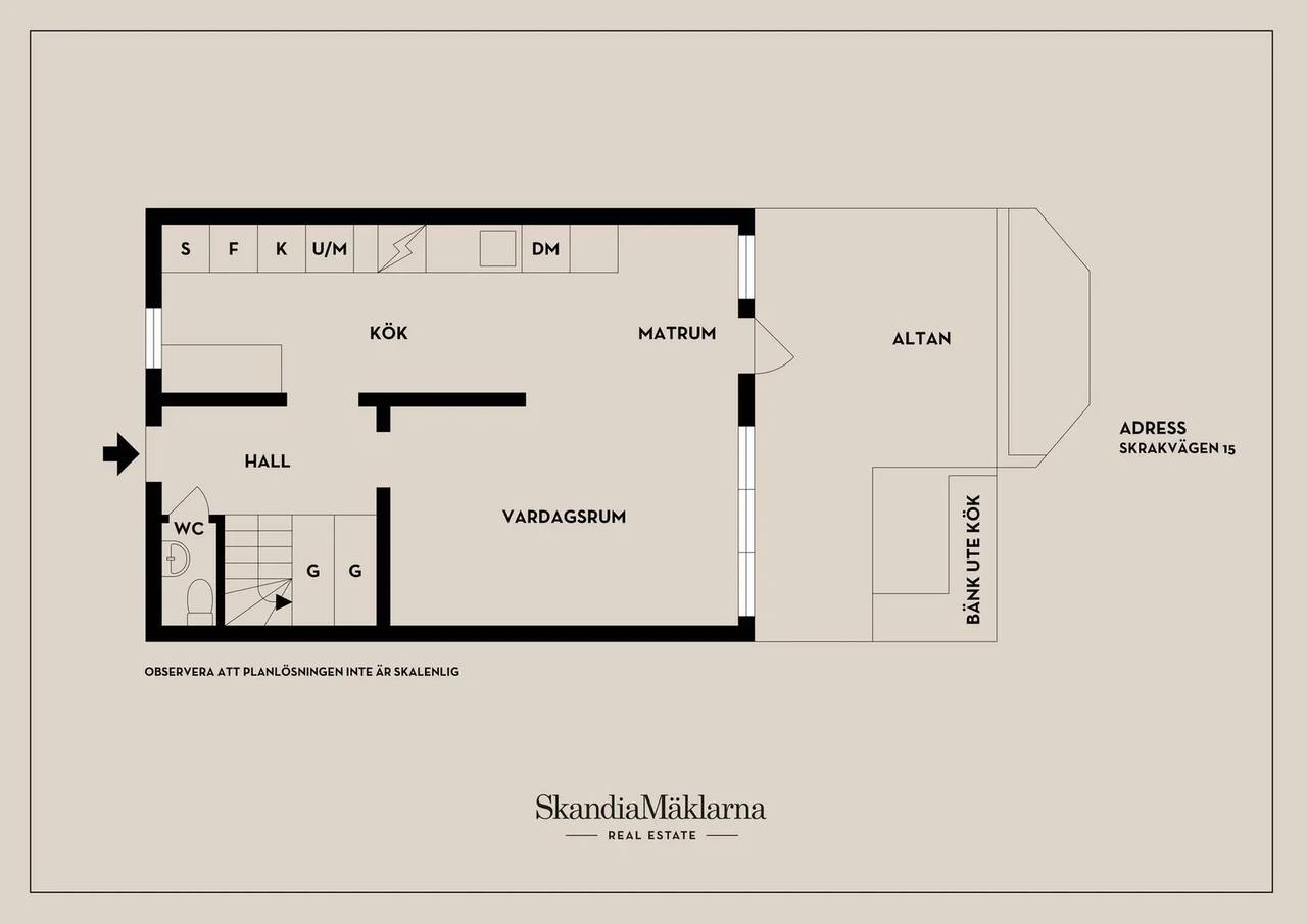 Floor plan for Skrakvägen 15