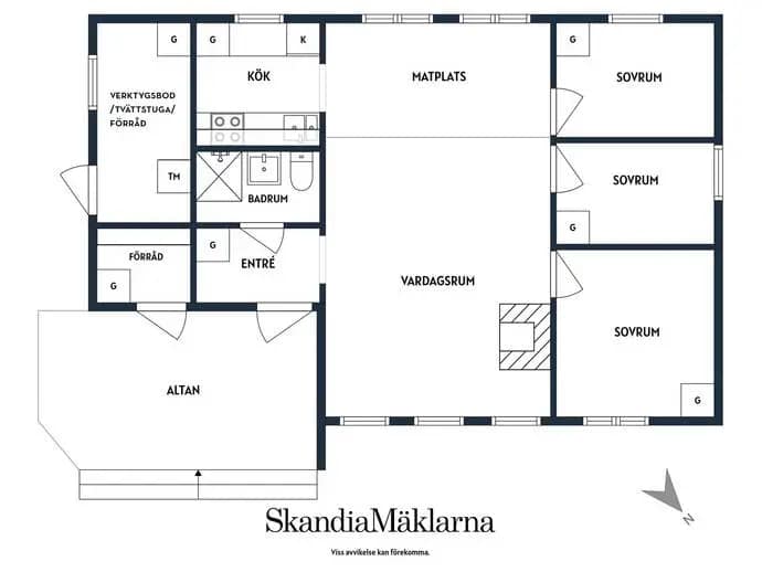 Planritning för Smultronstigen 98