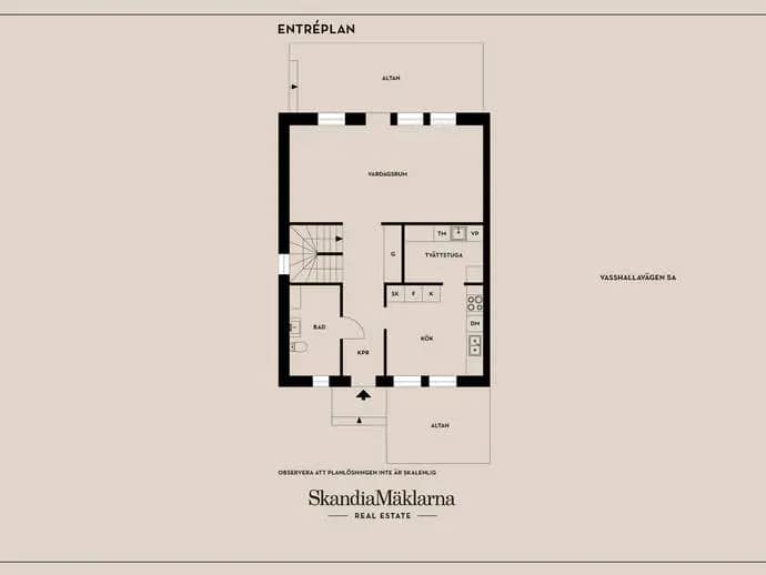 Floor plan for Vasshallavägen 5A