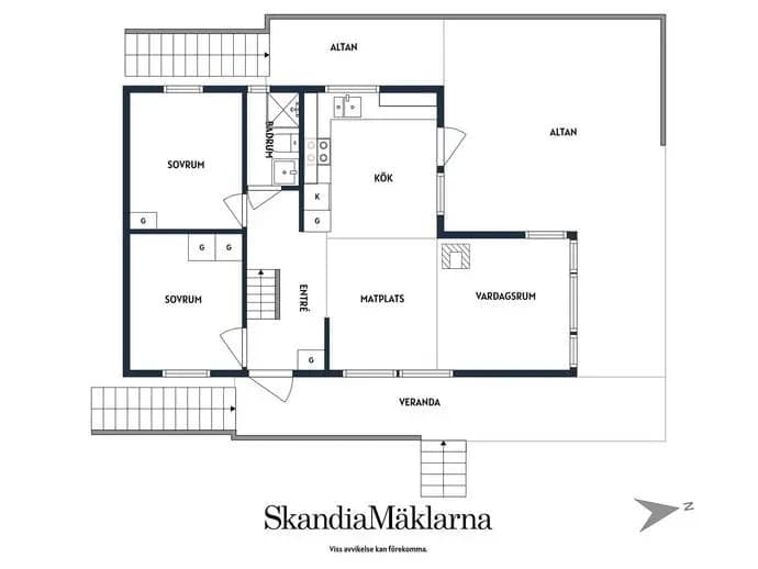 Planritning för Gökstigen 222